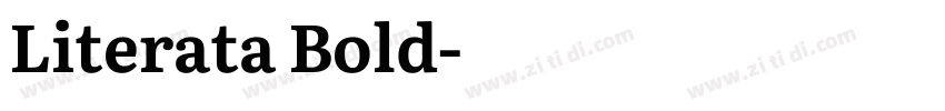 Literata Bold字体转换